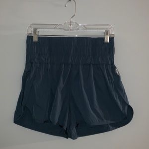Free People Navy Athletic Shorts
